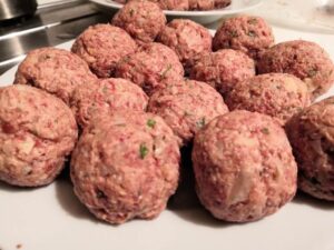 Ricotta and oregano meatballs