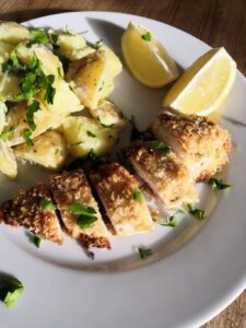 Crunchy garlic chicken